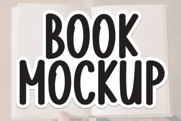 Book Mockup: A Sweet Handwritten Font for Editorial Charm and Creative Layouts