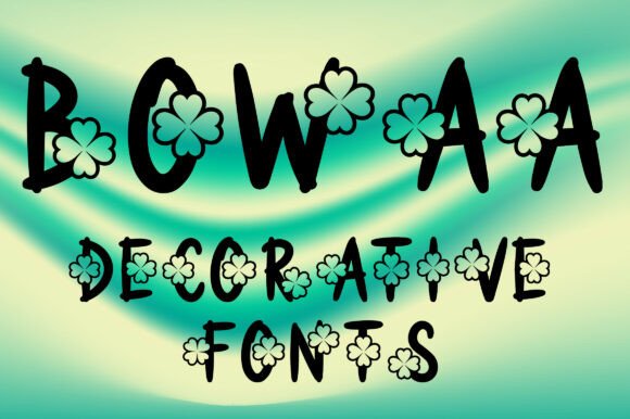 Bowaa: A Decorative Typeface for Editorial Design and Digital Publishing