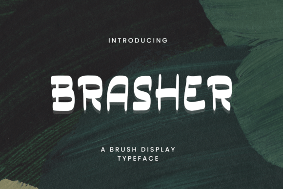 Brasher: The Brush Display Typeface for Bold Brands