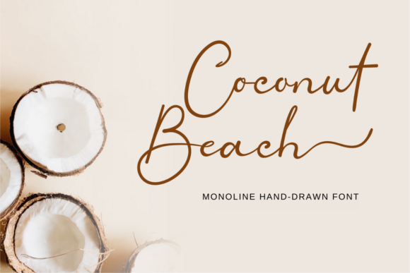Coconut Beach: A Timeless Script Font for Crafters and Small Business Designers