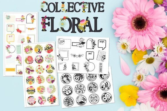 Collective Floral: A Vibrant Color Font for Crafters