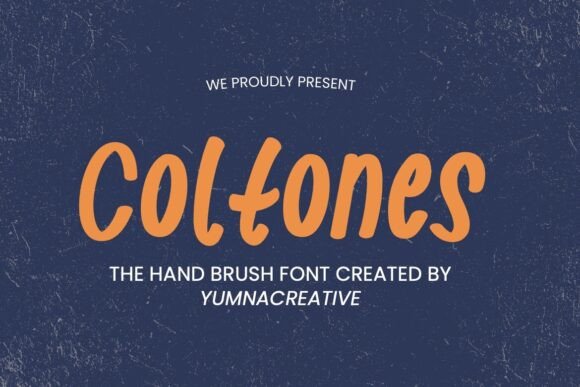 Coltones: A Stylish Hand-Brushed Display Font for Branding