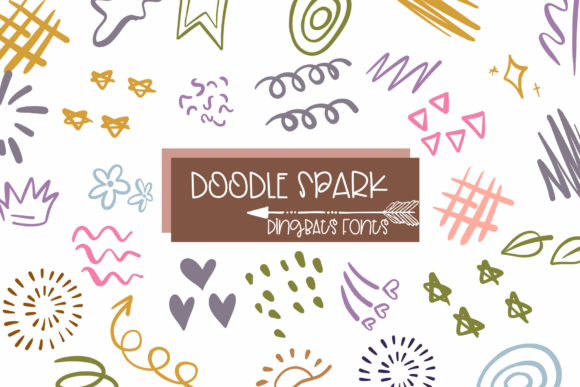 Doodle Spark: A Playful Dingbat Font for Editors