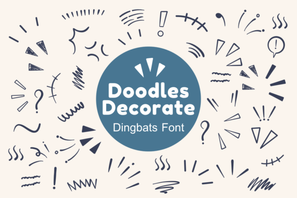 Doodles Decorate: A Playful Font for Makers