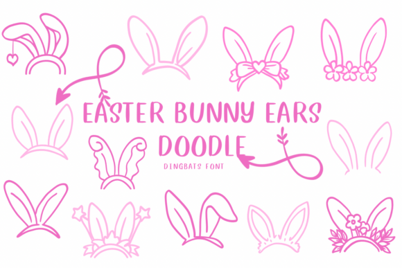 Easter Bunny Ears Doodle: A Whimsical Font for Spring