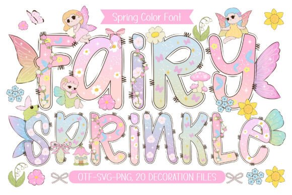 Fairy Sprinkle: A Fresh, Enchanting Color Font for Creative Projects