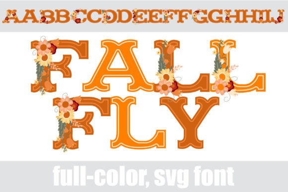 Fall Fly: A Playful Autumn Color Font for Brands