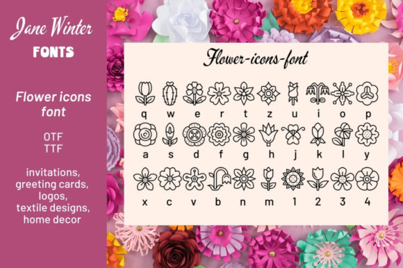 Flower Icons: A Dingbats Font for Campaigns