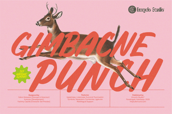 Gimbacne Punch: A Bold Script Font for Makers