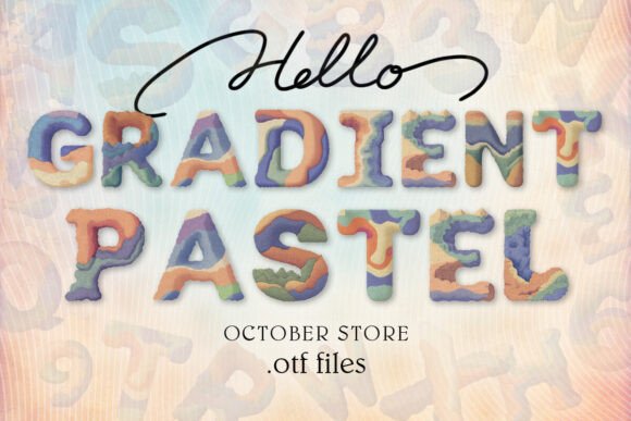 Gradient Pastel: A Serene Color Font for Web Design