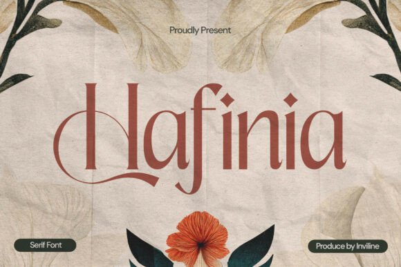 Hafinia Regular: Elegant Serif Font for Crafts