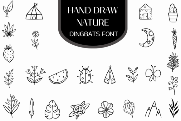 Hand Draw Nature: A Review of the Whimsical Dingbats Font