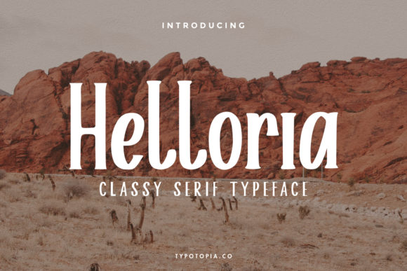 Helloria: A Bold Serif Font for Impactful Brand Design