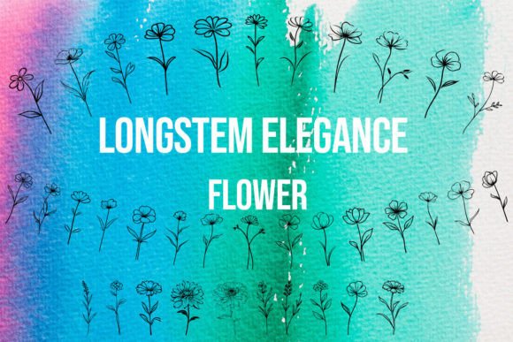 Long Stem Elegance: A Premium Font for Crafters