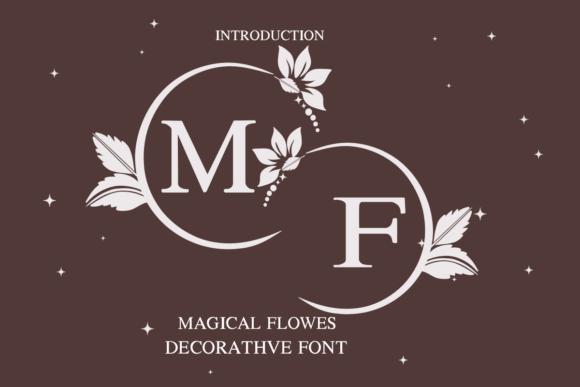 Magical Flowers: A Decorative Font for Elegant Branding and Social Media Design