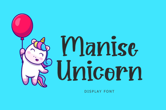 Manise Unicorn: A Playful Serif Font for Children-Themed Campaigns