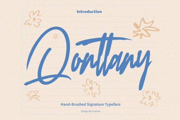 Qonttany: The Hand-Brushed Signature Typeface for Brands