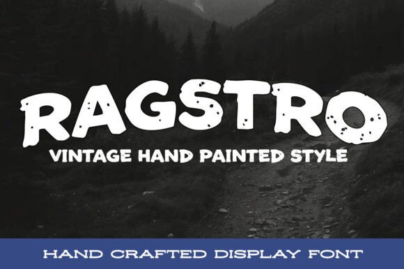 Ragstro: A Bold Hand-Brushed Display Font for Web