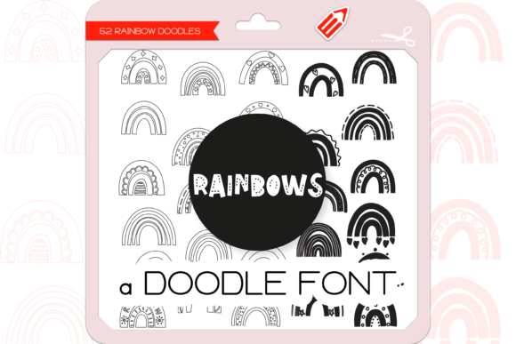 Rainbows Dingbats: A Playful Font for Campaign Graphics and Brand Expression