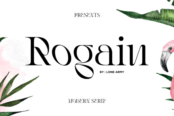Rogain: A Premium Serif Font for Elegant Design