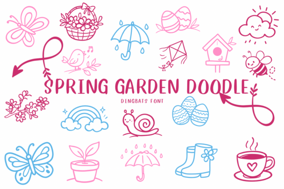Spring Garden Doodle: A Whimsical Font for Small Business