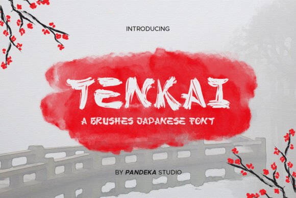 Tenkai: A Bold Japanese Brush Font for Web Design