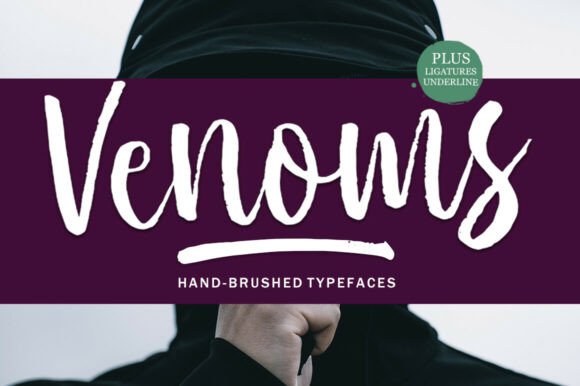 Venoms: A Bold Hand-Brushed Typeface Review